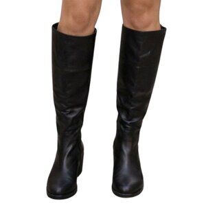 Aldo Panguma Black Flat Leather Women's Boots